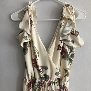 Wedding guest floral jumpsuit